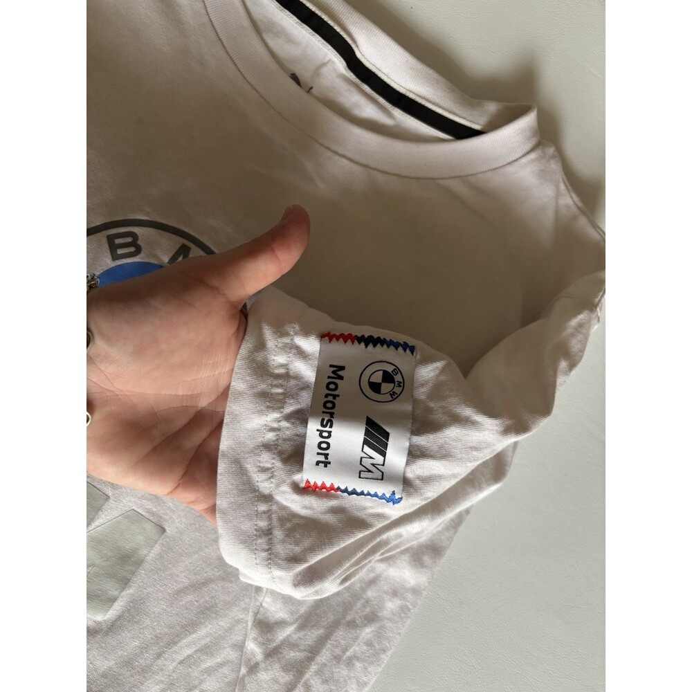 white Puma BMW Motorsport T-shirt in size Medium. - Picture 3 of 6